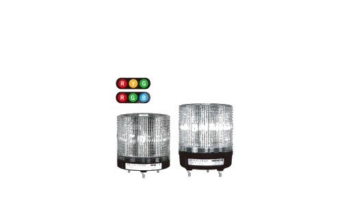 Baliza LED 115mm IP65 - Tricolor Circular con Zumbados, Alimentación 220VAC MS115M-BFF-RYG — Menics — MENICS