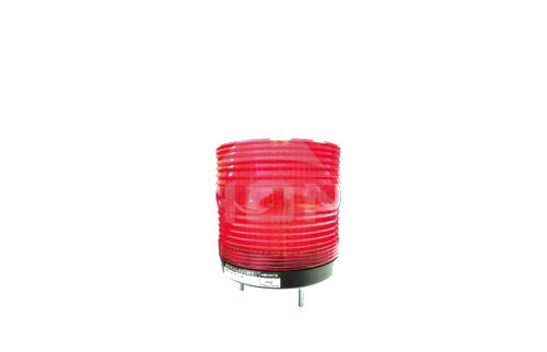 Baliza Xenón 115mm IP65 -Roja Estroboscopica, Alimentación 12-24VAC/dc 220VAC MS115S-S00-R — Menics — MENICS