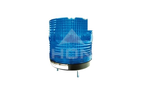 Baliza LED 115mm IP54 - Azul Circular con Zumbador, Alimentación 220VAC MS115T-BFF-B — Menics — MENICS