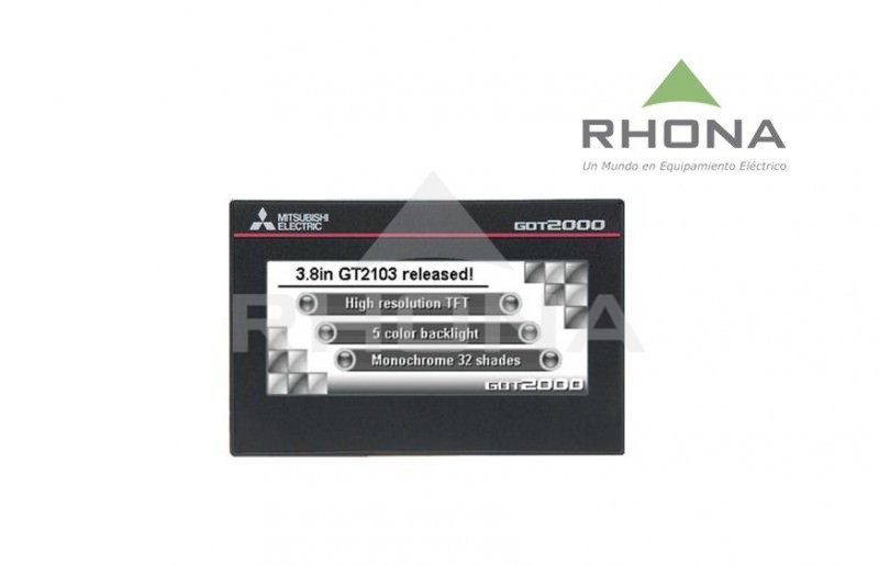 Panel HMI B&N 3,8″ 24VCC / IP67 320x128 GT2103-PMBDS — Mitsubishi Electric — MITSUBISHI ELECTRIC