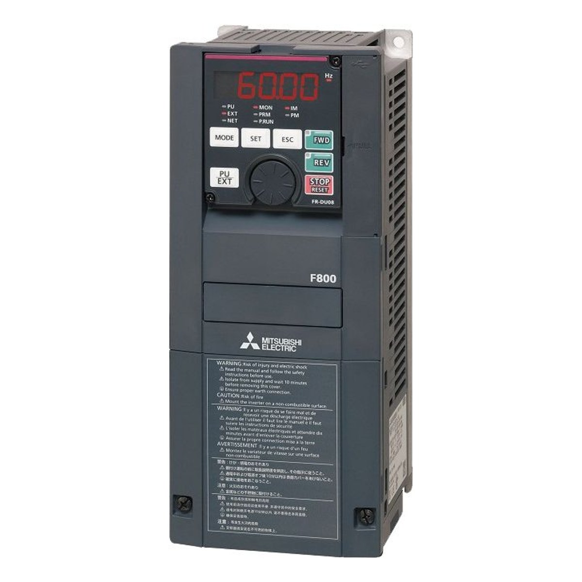 Variador de Frecuencia 7.5HP 5.5kW In: 12.6A / Vn: 380-480VAC -F840 Super Low Duty 8kVA 11.5 a 5.5kW IP20 F840-00126-E3N6 — Mitsubishi Electric — MITSUBISHI ELECTRIC