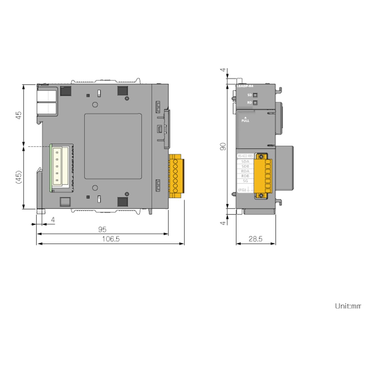 Módulo de Comunicación Rs 422/485 para Conexión Got L6ADP-R4 — Mitsubishi Electric — MITSUBISHI ELECTRIC