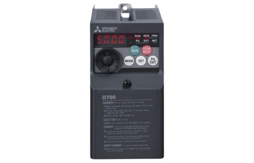 Variador de Frecuencia 1HP 0.75kW In: 4.2A / 200-240VAC -D720s (Monofásico) 7kVA 4.2 a 0.75kW IP20 FR-D720S-042-NA — Mitsubishi Electric — MITSUBISHI ELECTRIC