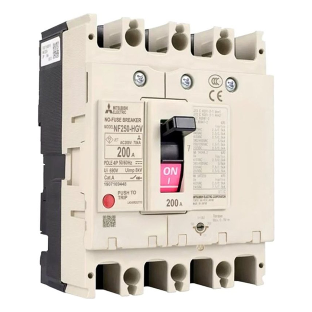 Interruptor automático Caja Moldeada 3x32-40a 380VAC -36KA 3 A NF125-SGV -MITSUBISHI ELECTRIC — MITSUBISHI ELECTRIC