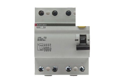 Interruptor Diferencial 4x25A 400VAC - 30mA 240V 16A 10kA Bvw-t — Mitsubishi Electric — MITSUBISHI ELECTRIC