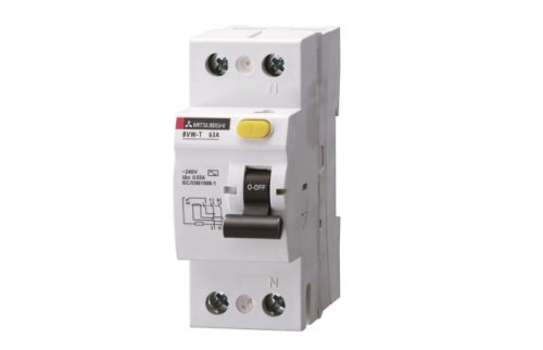 Interruptor Diferencial 2x25A 230VAC - 30mA 240V 16A 10kA Bvw-t — Mitsubishi Electric — MITSUBISHI ELECTRIC
