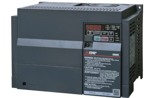 Variador de Frecuencia 7.5HP 5.5kW In: 12A / Vn: 380-480VAC -Fr-800 Normal Duty 1kVA IP20 E840-0120EPA-60 — Mitsubishi Electric — MITSUBISHI ELECTRIC