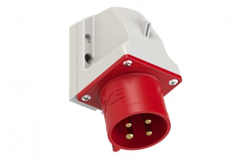 Enchufe Macho Sobrepuesto 4x32A - IP44 380VAC - 3P+T 400V 524 — Pce — PCE