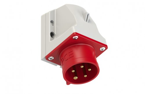 Enchufe Macho Sobrepuesto 5x16A - IP44 380VAC - 3P+N+T 400V 515 — Pce — PCE