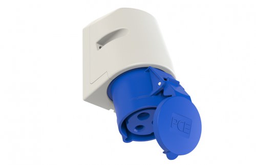 Enchufe Hembra Sobrepuesta 3x32A - IP44 220VAC - 2P+T 230V 123 — Pce — PCE