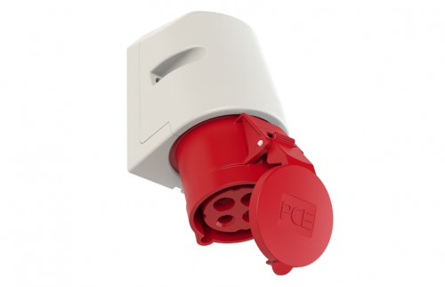 Enchufe Hembra Sobrepuesta 4x32A - IP44 380VAC - 3P+T 400V 124 — Pce — PCE