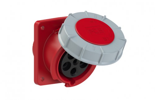 Enchufe Hembra Embutida 5x63A - IP67 380VAC - 3P+N+T 435 — Pce — PCE