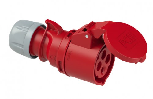 Enchufe Hembra Volante 4x32A - IP44 380VAC - 3P+T 224 — Pce — PCE