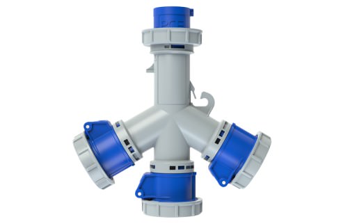 Enchufe Múltiple 3Vías 3(H) - 16A 3 Polos IP67 3x16 250V 9432001 — Pce — PCE