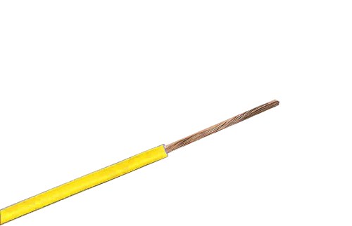 Cable H05v2-k 1,0mm2 Amarillo Uso Interior 500v - 100MT 1.0MM2