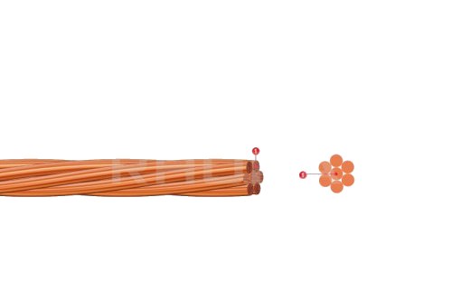Cable Cobre Desnudo 1/0 Awg 19 Hebras Blando COBRE