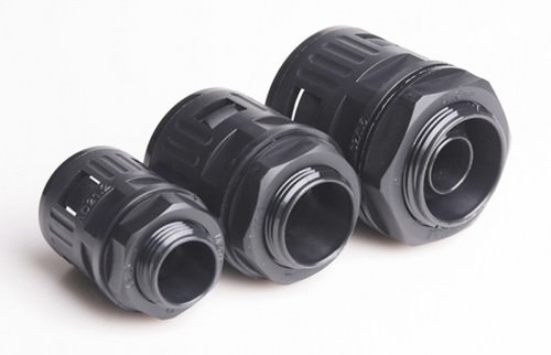 Conector Recto Plástico 20MM Para Conduit Corrugado 20MM