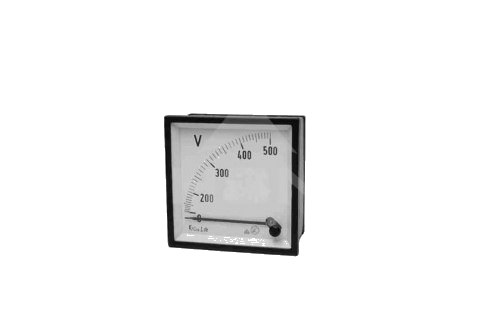 Voltímetro 0-600VAC 96x96mm 600VCA EC3V — Saci — SACI