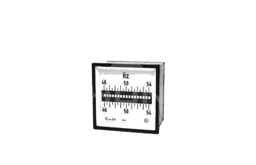 Frecuencímetro 47-53Hz 220V 72x72mm FC4V — Saci — SACI