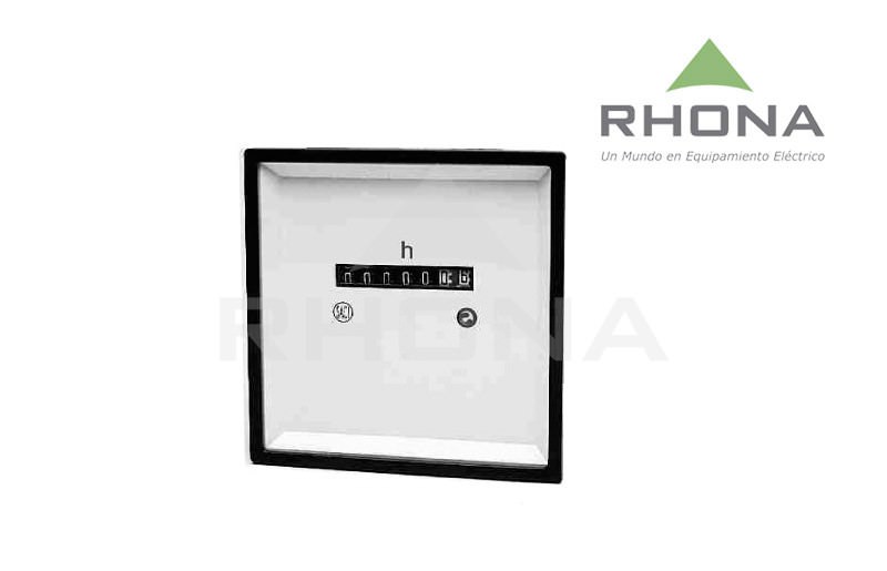 Horómetro 220V 50Hz 72x72mm HC3 — Saci — SACI