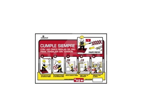 Indicaciones 5 Reglas de Oro Panel 420x297mm CRO-42P — Sofamel — SOFAMEL
