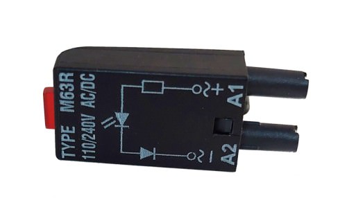 Modulo LED Rojo 110-230VAC/dc M63R — Tele — TELE