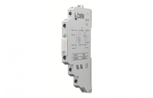 Relé Miniatura Skr 1 Polo Alimentación 230VCA 20x106 230VAC 6A SKR730 — Tele — TELE