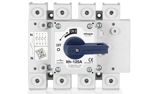Interruptor Rotativo 4x400A 88.6kW -AC21 / AC22 1000V 23A S5-04004PC0 — Telergon — TELERGON