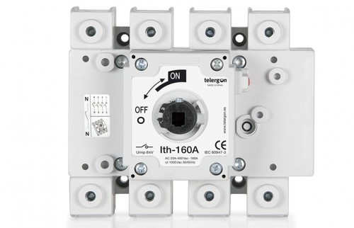 Interruptor Rotativo 4x160A 88.6kW -AC21 / AC22 1000V 22A 88.6kW S5-01603NB0 — Telergon — TELERGON