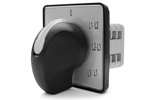Selector de Voltaje 16A 0 / L1-l2 / L2-l3 / L3-l1 (4 Pos.) T-701 — Telergon — TELERGON
