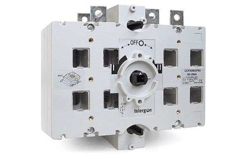 Conmutador Tripolar 3x200A 600VAC / 80kW - NO Incluye Maneta 12kV CCF02003PS0 — Telergon — TELERGON