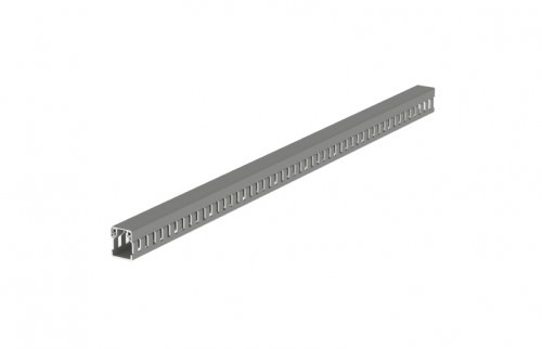 Canaleta Ranurada 25x20mm Tira de 2 Metros - Gris 25.20.77 — Unex — UNEX