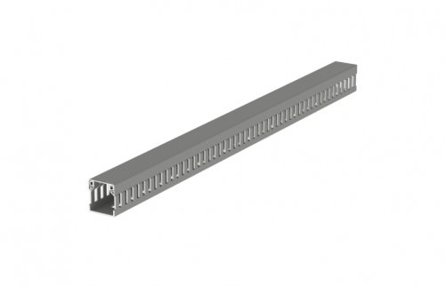 Canaleta Ranurada 33x30mm Tira de 2 Metros - Gris 30.30.77 — Unex — UNEX