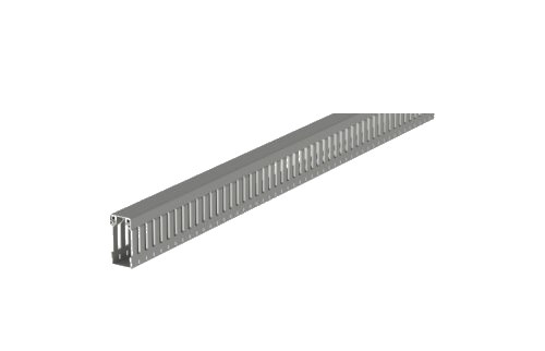 Canaleta Ranurada 42x20mm Tira de 2 Metros - Gris 40.20.77 — Unex — UNEX