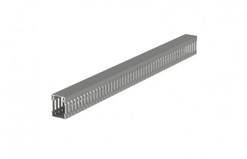 Canaleta Ranurada 42x43mm Tira de 2 Metros - Gris 40.40.77 — Unex — UNEX