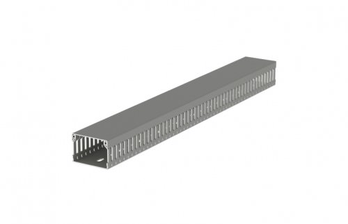 Canaleta Ranurada 42x60mm Tira de 2 Metros - Gris 40.60.77 — Unex — UNEX