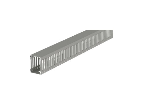 Canaleta Ranurada 60x43mm Tira de 2 Metros - Gris 60.40.77 — Unex — UNEX