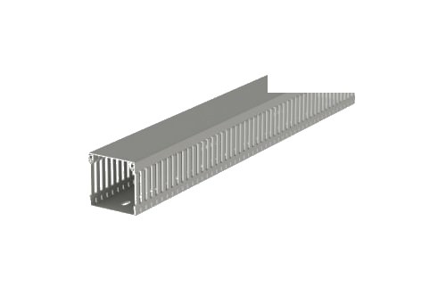 Canaleta Ranurada 60x60mm Tira de 2 Metros - Gris 60.60.77 — Unex — UNEX
