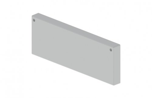 Tapa Final 100x300mm para Bandejas U24x - Color Gris 66333 — Unex — Unex