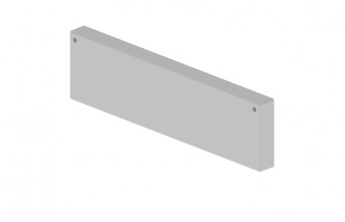 Tapa Final 100x400mm para Bandejas U24x - Color Gris 66433 — Unex — Unex