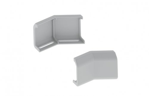 Unión de Esquinas Alt. 100mm para Bandeja U23x - Color Gris 66851 — Unex — Unex