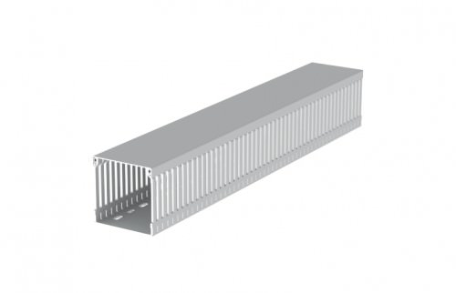 Canaleta Ranurada 80x80mm Tira de 2 Metros - Libre de Halógenos 80.80.88 — Unex — UNEX