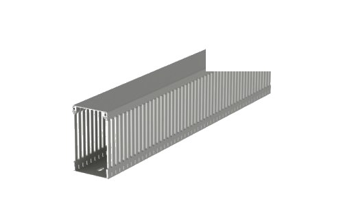Canaleta Ranurada 100x60mm Tira de 2 Metros - Gris 100.60.77 — Unex — UNEX