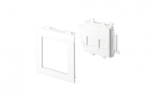 Placa Plana RJ45 65mm para Bandejas U24x -Color Gris 93751-2 — Unex — Unex