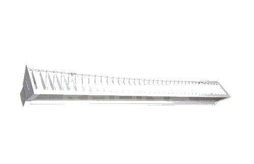Canoa Sobrepuesta con Celosía 2x28W T5 Fluorescente 240V IP20 -YG2-WE-CO2 — Sft — SFT