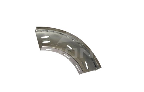 Curva Horizontal Ranurada 150x50mm Zincada 1FH0011500 — MJM — MJM