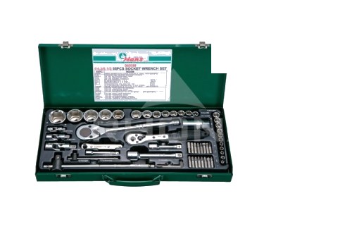 Juego de Dados 1/4″ y 1/2″ 55 Piezas 9655M — Hans — HANS