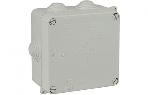 Caja Estanca 110x110x60mm IP55 / IK07 - Cuadrada 715 — Solera — SOLERA