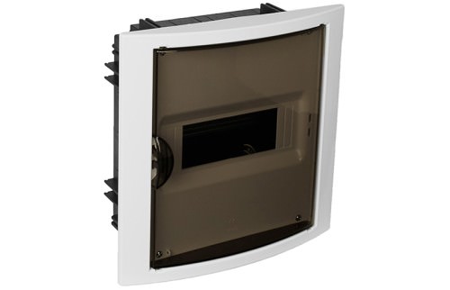 Tablero Embutido 8 Módulos IP40 / IK08 - Blanco, Puerta Fume R5108PFR1RHFUME — Solera — SOLERA