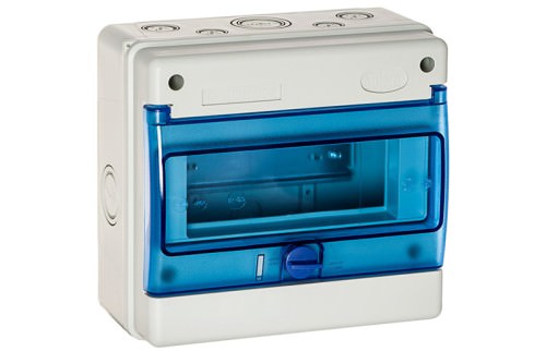 Tablero Sobrepuesto 8 Módulos IP65 / IK08 R1308B — Solera — SOLERA